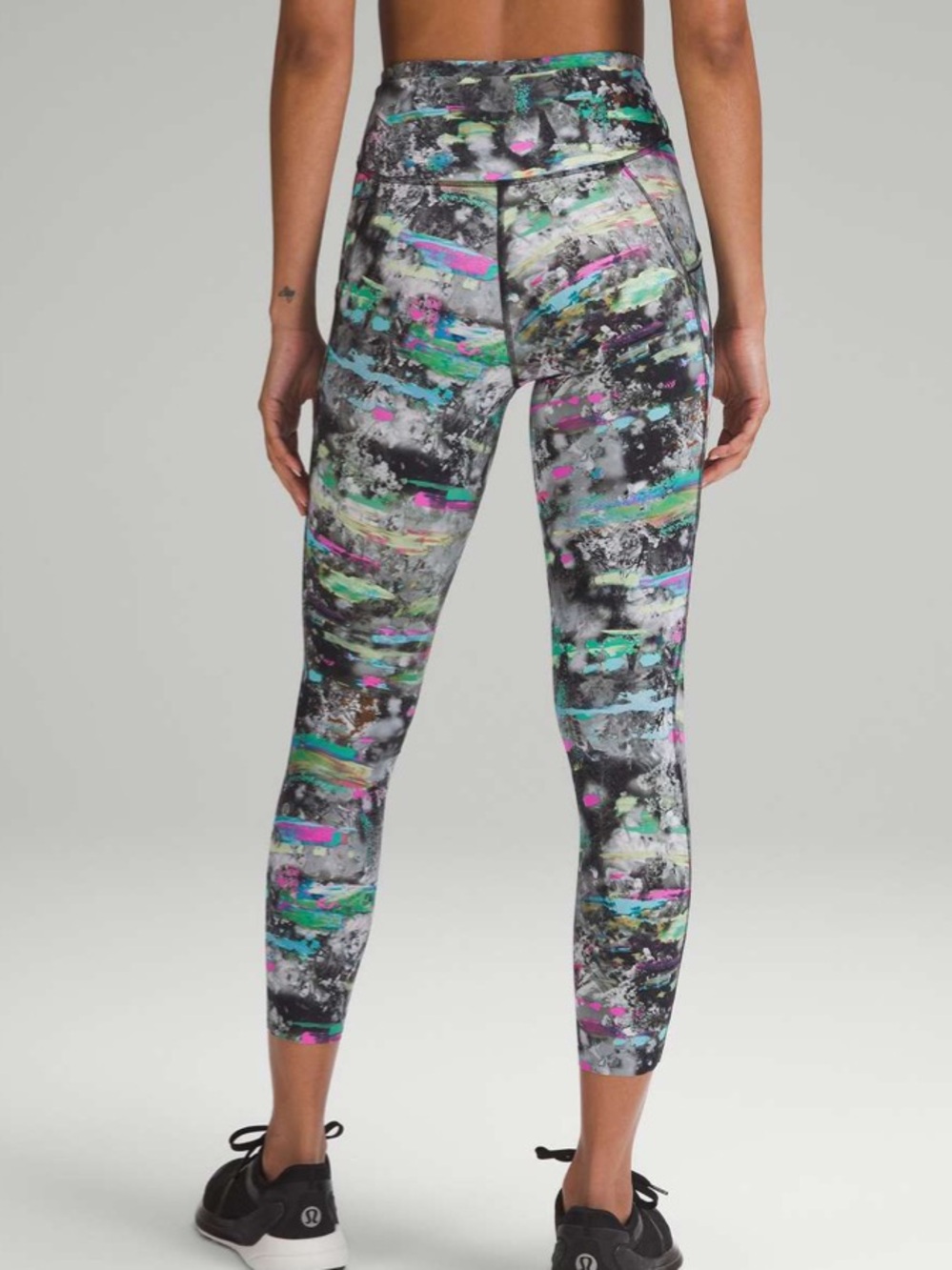 #980 Lululemon Fast and Free HR Tight 25” Paint Drift Multi Size 16 NWOT